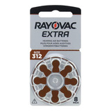 Pack 8 Pilas Audifono 312 Rayovac Extra Pr41 Bp8 Marron