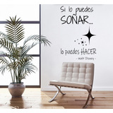 Vinil Decorativo Pared Frases Walt Disney Si Lo Puedes Soñar