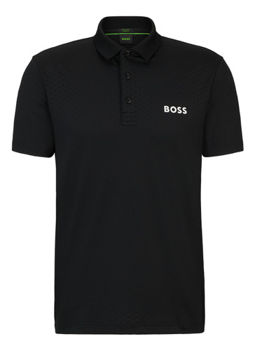 Polo Boss Para Hombre De Jacquard Degradado Con Logo