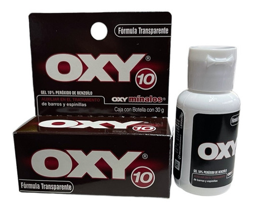 Oxy 10 Anti Barros Y Espinillas Fórmula Transparente 10g Tipo De Piel Grasa