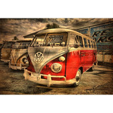 Placa Quadro - Decorativo - Kombi Retro - Garagem (h026)