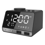 Reloj Despertador Con Altavoz Bluetooth Integrado, Multifunc