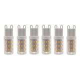 6 Bombillas Led G9, Bombillas Halógenas De 3 W, Enchufe G9 D