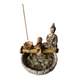 Fonte De Água Buda Decorativa Feng Shui Yoga Completa