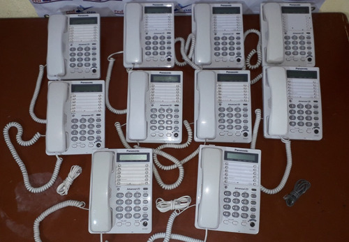 2 Pzs. Teléfono Panasonic Kx-ts108 Pantalla Y Altavoz Memors