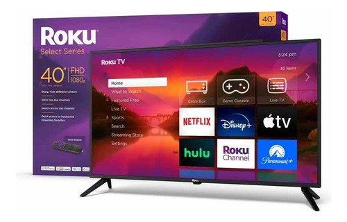Smart Tv Roku Fhd 1080p 40 Control Por Voz, Canales Gratis