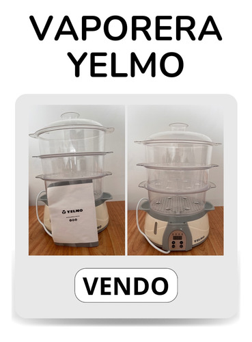 Yelmo Vp-5601 Vaporera Control Digital 8.5l 3 Bandejas