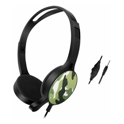 Fone De Ouvido Games Headset Camuflado  Microfone Akz Gm-12