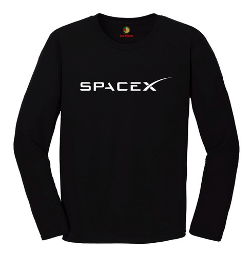 Remera Adulto Space X Elon Musk Mangas Largas