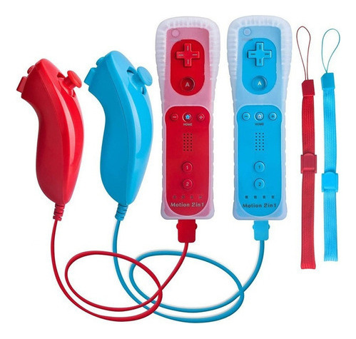 Kit Wii Remote Motion Plus Interno+nunchuck+funda2