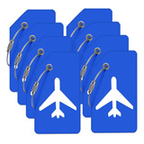 Etiquetas Para Equipaje M-sorflly, 8tag, Azul, Kit X 8