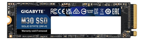 Disco Solido Ssd Gigabyte M30 1tb Pcie Nvme M.2 2280 P Color Negro