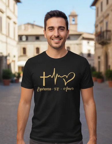 Playera Cristiana Esperanza Fe Y Amor | MercadoLibre