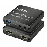 Hdmi Full Hd 1080p 60fps Tarjeta De Captura De Audio Y Vídeo