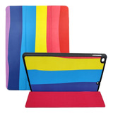 Mica + Funda Smart Para Galaxy Tab A7 10.4 T500 Arcoiris