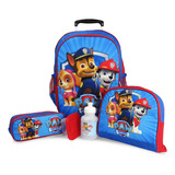 Kit Mochila Escolar Infantil Rodinhas G Patrulha Canina F3 