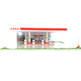 Mini Posto Esso P/maquetes Dioramas Esc. 1/87 Leia Descrição