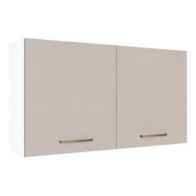 Alacena Gabinete Superior Cocina Madesa Agata 120cm Con 2 Puertas Color Blanco/crema