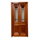 Puerta Estilo Colonial Doble Reja Cedro - Cod: 6381