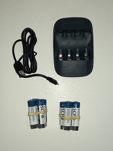 Cargador Rayovac + 8 Pilas Scp Recargables Aa 2700mah