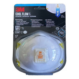 3m Respirador Barbijo 8511 C/válvula N95 Cool Flow Pack X 2 Color Blanco