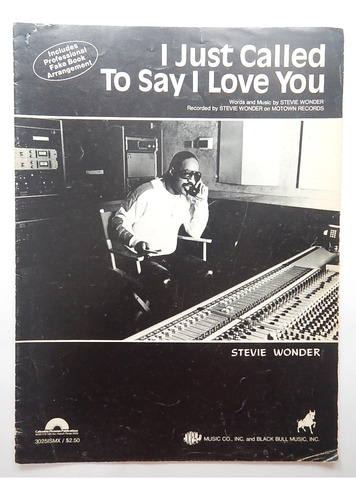 Stevie Wonder - I Just Called To Say I Love You - Partitura