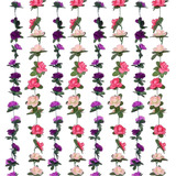 Enredaderas De Flores De Rosa Artificiales Pack 8u Rosa Purp