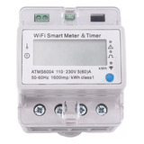 Medidor Wi-fi Atms6004 Din Rail Timer 4p Meter Tuya Wifi Me