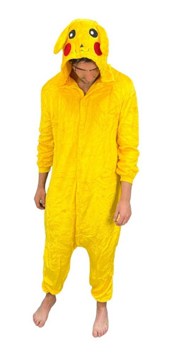 Pijama Disfraz Mameluco Unisex Adulto Picachu