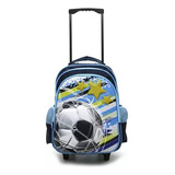 Mochila Carrito Trendy Futbol 3 Estrellas ELG 16759 Color Azul Oscuro