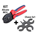 Alicate P/ Crimpar Conector Mc4 + Chave Aperto Mc4 5x1