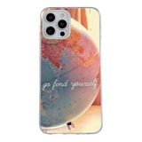 Funda Generica Para iPhone Transparente Viaje Mundo Mapa