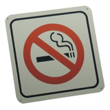 Cartel De Chapa - Prohibido Fumar - Negocios Comercios 15x15