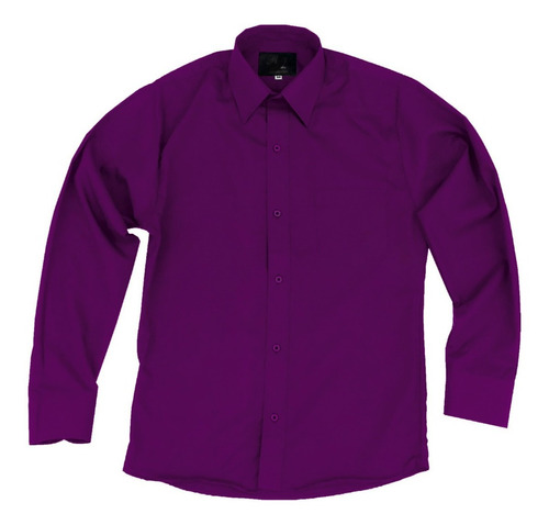 Camisa De Vestir Para Adulto Morada 34 A 42