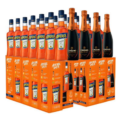 Aperitivo Aperol 700ml + Cinzano Pro-spritz 750ml Pack De 36 | Envío gratis