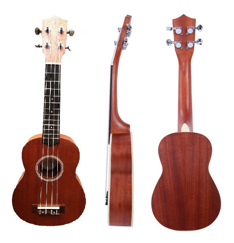 Ukelele Soprano Dy Uk Profesional + Madera Sapele + Elegante Terminación + Funda Acolchada + Envío