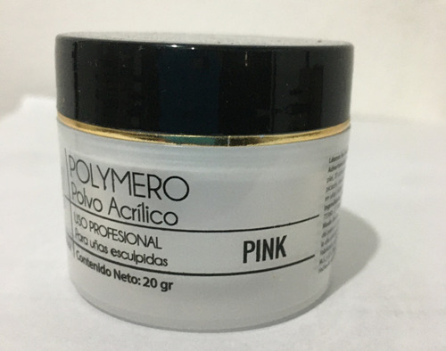 Polímeros Pinky Profesional X20g Acrílico Uñas Esculpidas Color Pink