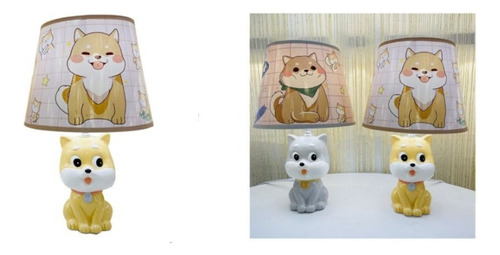 Lámpara Velador Diseño Perrito Disponible En 2 Colores 
