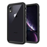 Funda Para iPhone XR Cuerpo Completo Impermeable Negro