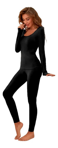 Conjunto Térmico Mujer Pijamas Blusa Y Legging Piyama Pyjama
