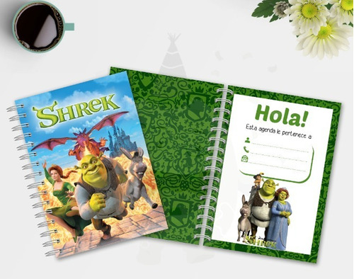 Planner De Shrek + Chapita De Regalo