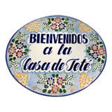 Placa De Talavera Poblana Barroca Personalizada 38x30 Cm #7