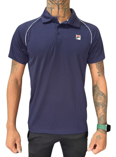 Camisa Fila Gola Polo Tennis Line Ii Masculina F11tn00842