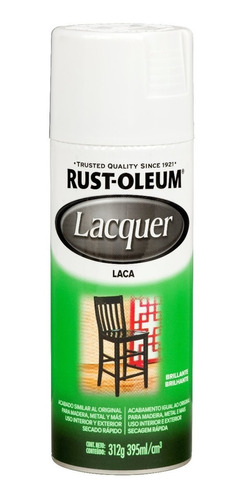 Laca En Aerosol Para Mubles Rust Oleum Blanco Transp 312gr - Imagen Pinturerias -