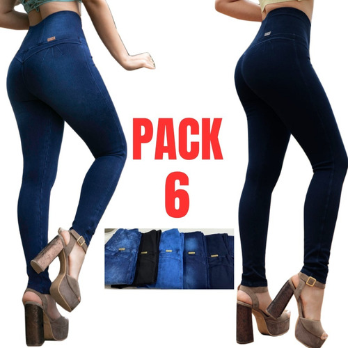 Pack 6 Jeans Fajeros Reductor ( Nieves Original )