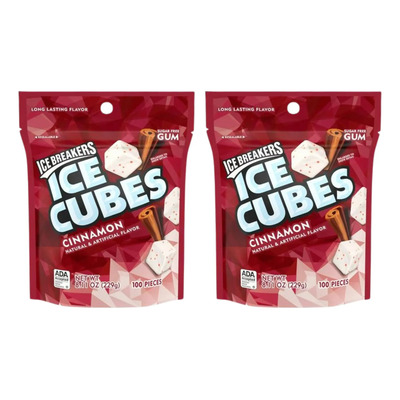 Ice Breakers Ice Cubes Chicles Americanos Cinnamon 200pz | Meses sin interés