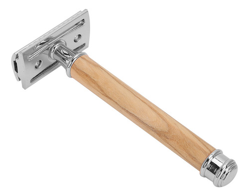 Cuchillo De Afeitar Portátil Con Mango Manual De Madera De D