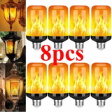 8 X E27 Led Flame Bulb 3 W 110v/220v