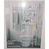 Mueble Sobre Inodoro Baño Tres Niveles Organizador Blanco