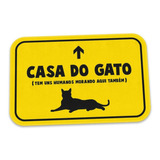 Tapete Porta Divertido Casa Do Gato Capacho